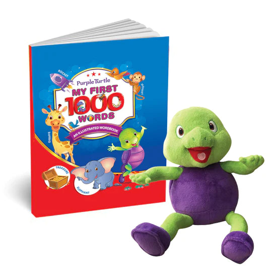My First 1000 Words for Early Learning Illustrated Book to Learn Alphabet, Numbers, Shapes and Colours | Age : 2 Years+ by Purple Turtle