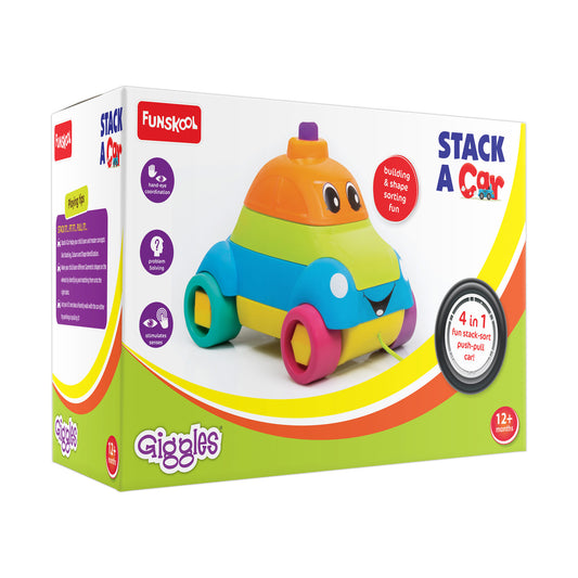 Giggles Stack A Car | Age :  1 Years + by Funskool