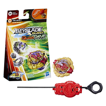Beyblade Burst QuadDrive Stone Linwyrm L7 Spinning Top Starter Pack With Launcher For Kids Ages 8 And Up
