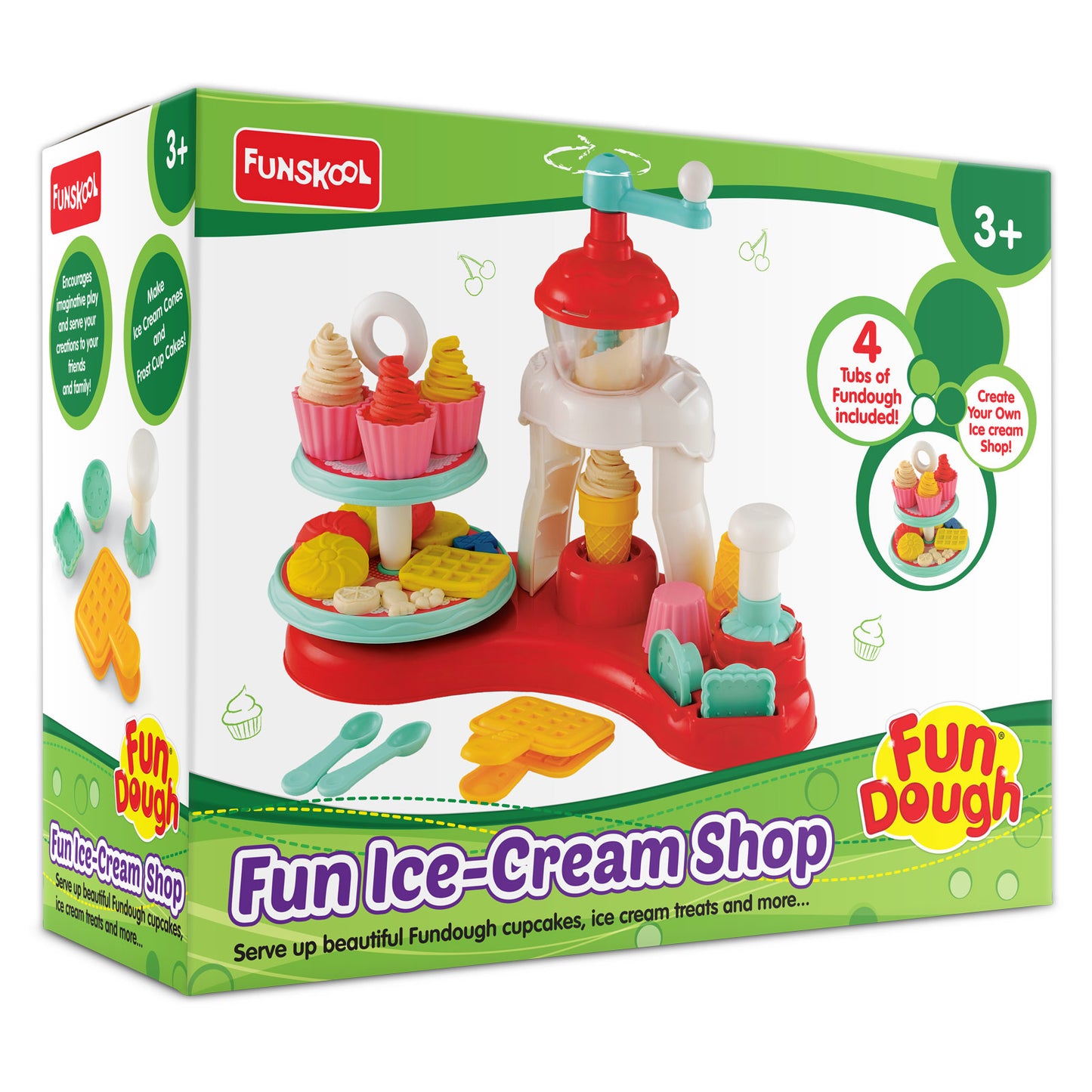 Fun Dough - Ice Cream Shop | Age :  3 Years + by Funskool