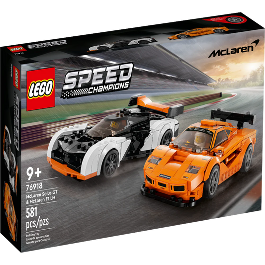 LEGO 76918 Speed Champions McLaren Solus GT & McLaren F1 LM | Age : 9 Years +