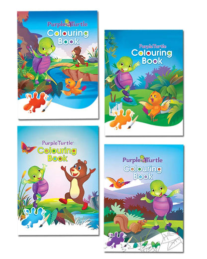 Best Coloring Books for Kids - Set of 4 | Age : 3 Years+ by Purple Turtle