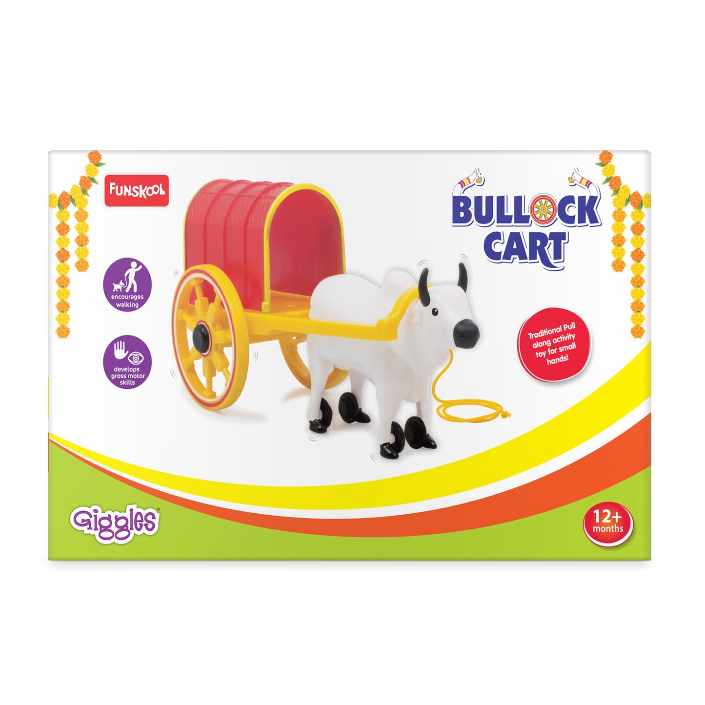 Giggles Bullock Cart | Age :  1 Years + by Funskool