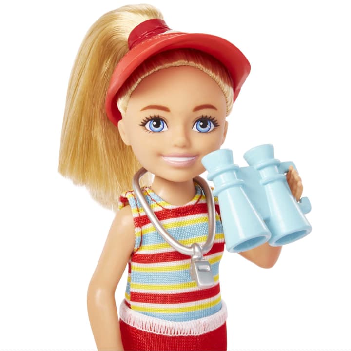Barbie Toys, Chelsea Doll and Accessories Lifeguard Set, Chelsea Can Be : Small Doll | Age :  3 Years + by Mattel