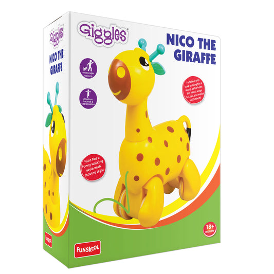 Giggles Nico - The Giraffe | Age :  1 Years + by Funskool