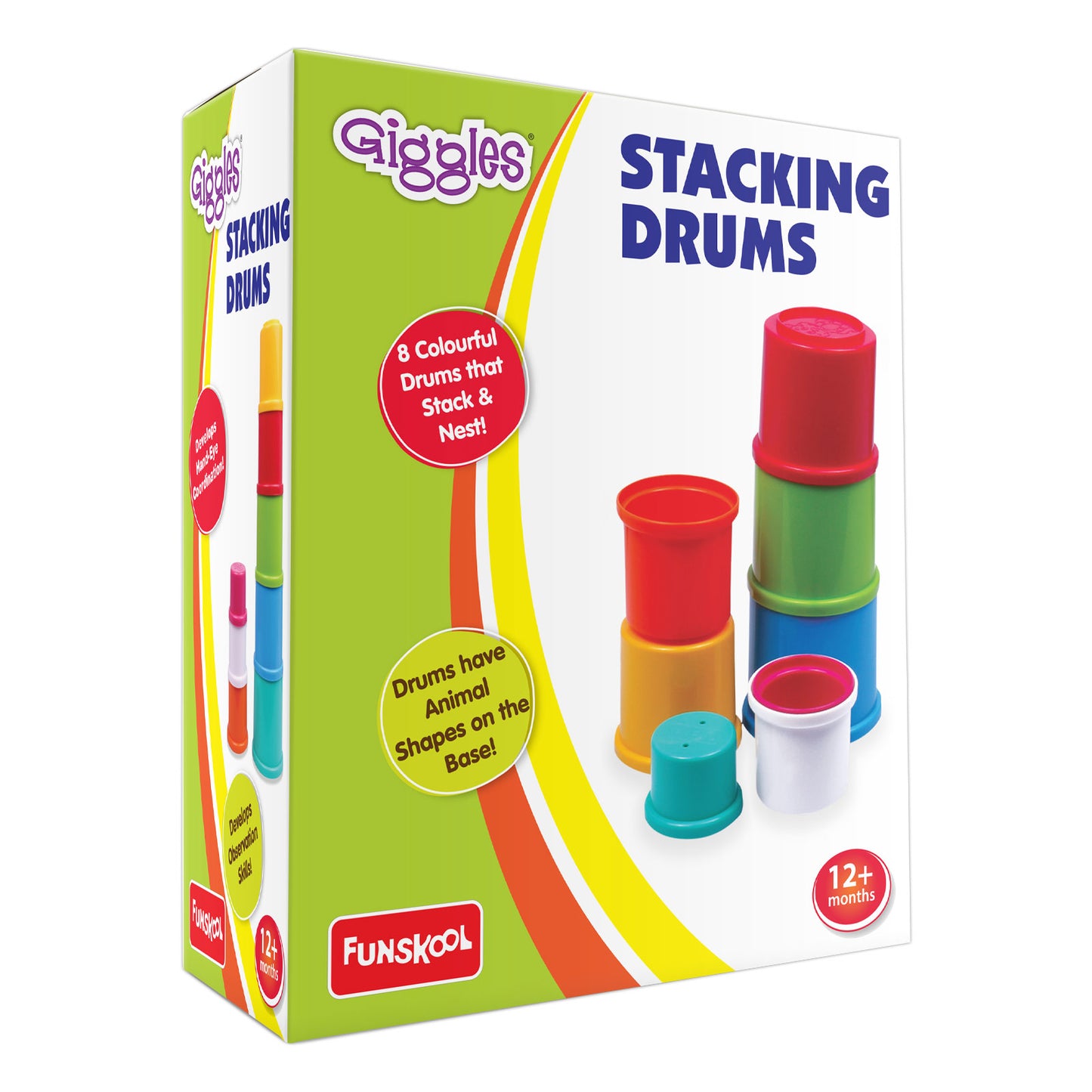 Giggles Stacking Drums | Age :  1 Years + by Funskool