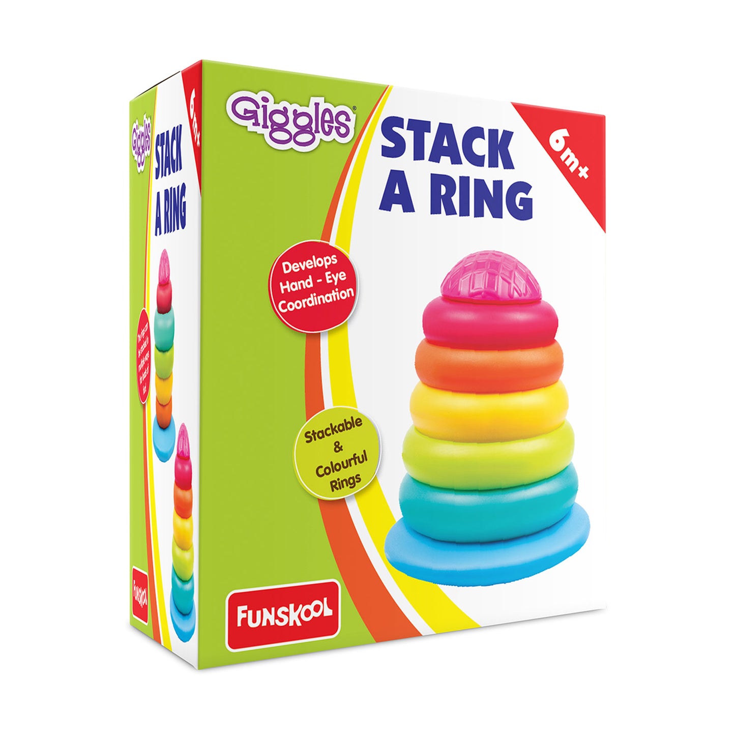 Giggles Stack A Ring | Age :  1 Years + by Funskool