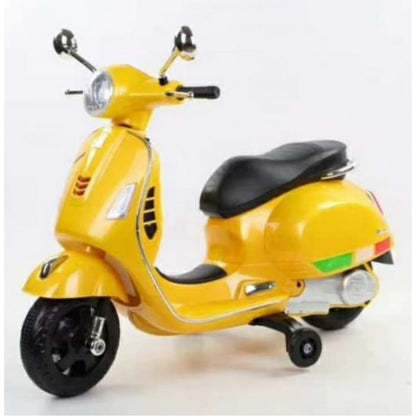 Vespa Battery Operated Ride On Scooty Yellow | Age :3 Year +
