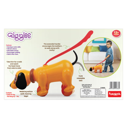 Giggles Sniffy The Dog | Age :  1 Years + by Funskool