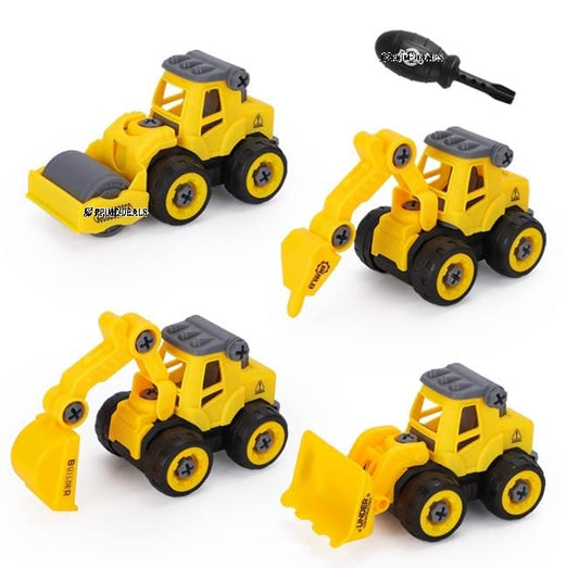 Construction Vehicles Set of 4 | Construction Trucks | Age : 2 Years+