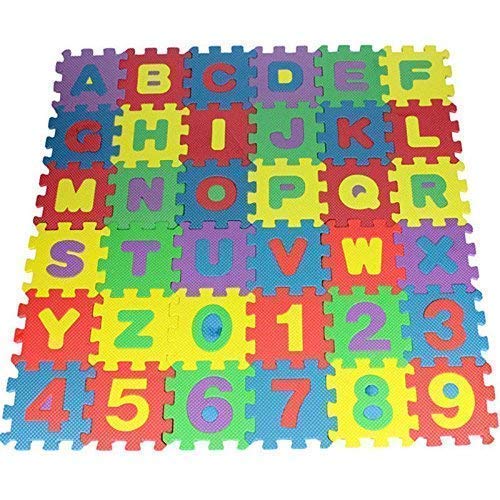 Alphabet & Number Floor mats | 36 Pieces | Age : 2 Years+