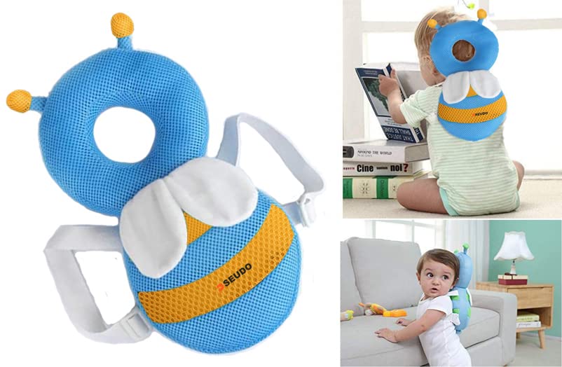 Baby Head Back Safety Protector Pad | Cushion Pillow with Strap | Age : 0-3 Years