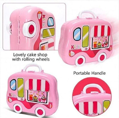Ultimate Kid Chef Bring Along Kitchen Cooking Suitcase Set (25 Pieces) | Pink | Age : 18 Months+