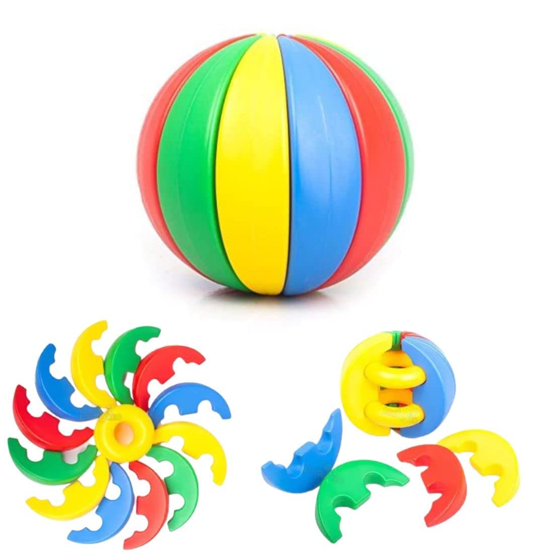 Assemble & Roll Activity Ball | Plastic | Multicolored | Age : 12 Months +