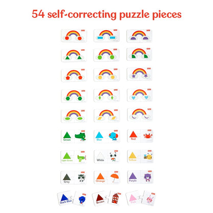 Shapes & Colours | 54 Pieces Jigsaw Puzzles | Age :  3 Years + by Fisher Price