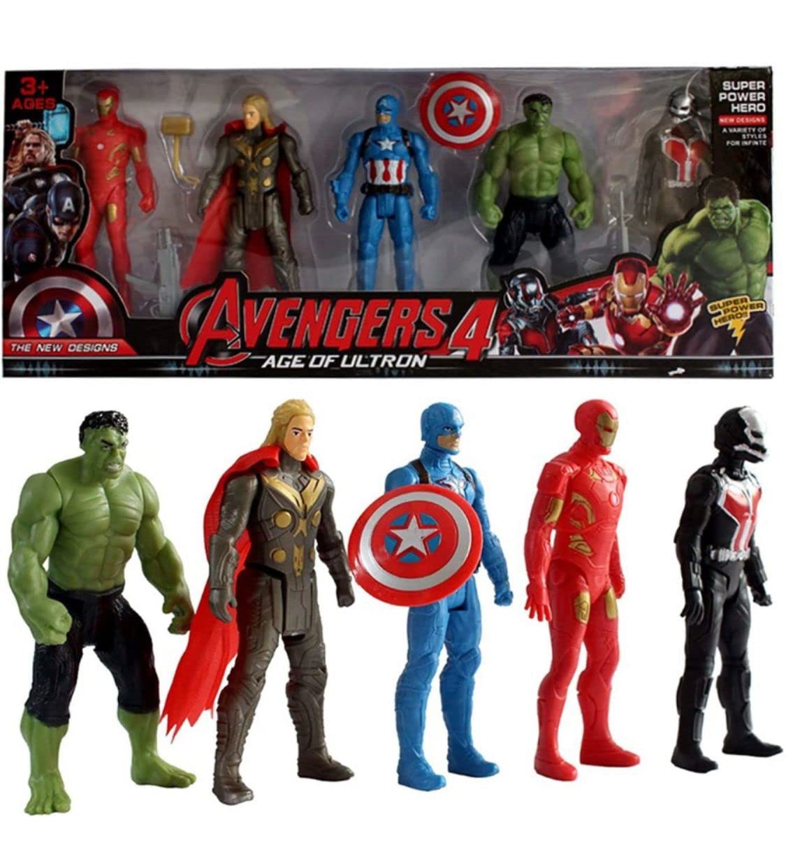 Avengers 4 - Super Hero Toys Action Figure Toy Set