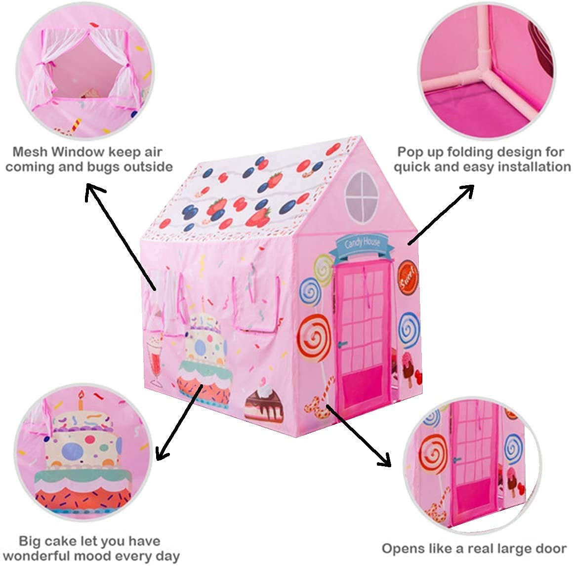 Kids Tent House | Happy Birthday Design | Age : 3 Years+