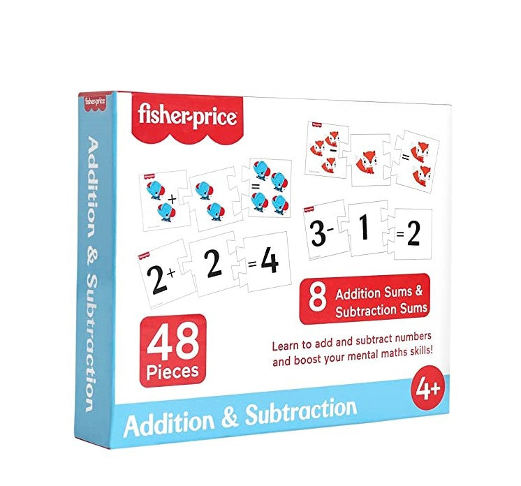 Addition & Subtraction | 48 Pieces of Puzzles | Learning and Development Puzzles | Age :  4 Years + by Fisher-price