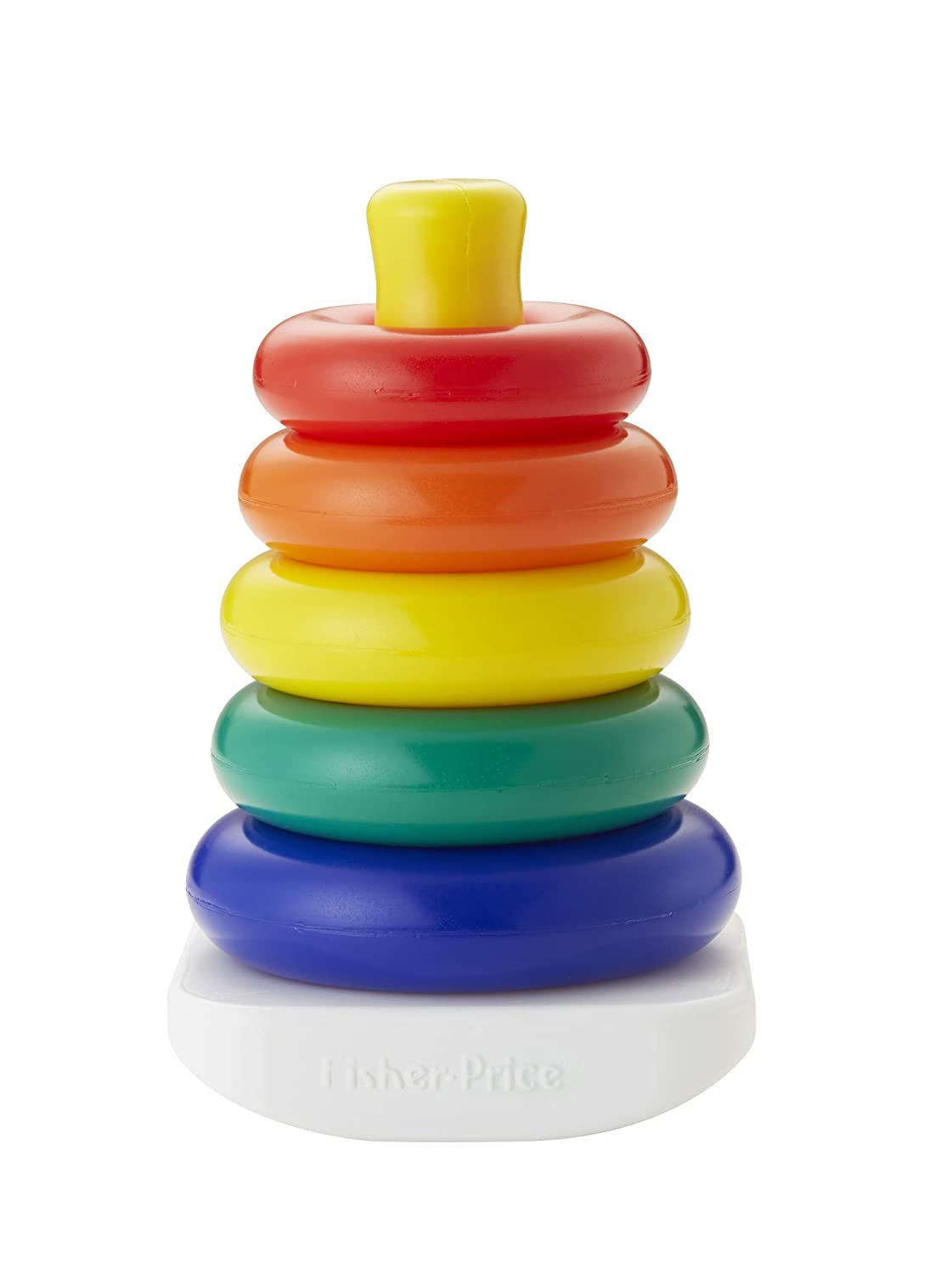 Rock-a-Stack - Classic stacking toy with 5 colorful rings to grasp, shake, and stack | Age :  0-3 Years by Fisher-price