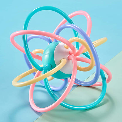 Baby Teether Tube Rattle Toy Multi-Colored | Age: 0 Months+
