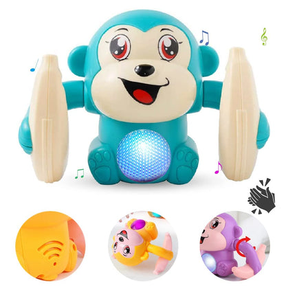 Dancing and Spinning Rolling Doll Tumble Monkey Toy | Musical | Age : 12 Months+