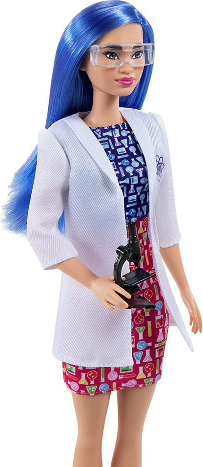 Barbie Blue Hair Scientist Doll & Accessories | 12 Inch  | Age :  3 Years + by Mattel