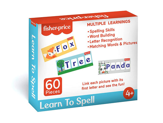 Learn to Spell Puzzles | 60 Pieces | Learning and Development Puzzles | Fun & Learn | Age :  3 Years + by Fisher Price