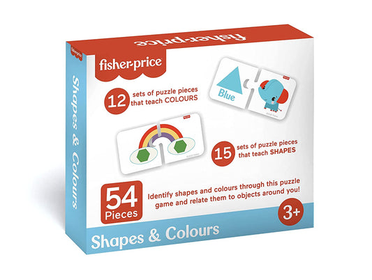 Shapes & Colours | 54 Pieces Jigsaw Puzzles | Age :  3 Years + by Fisher Price