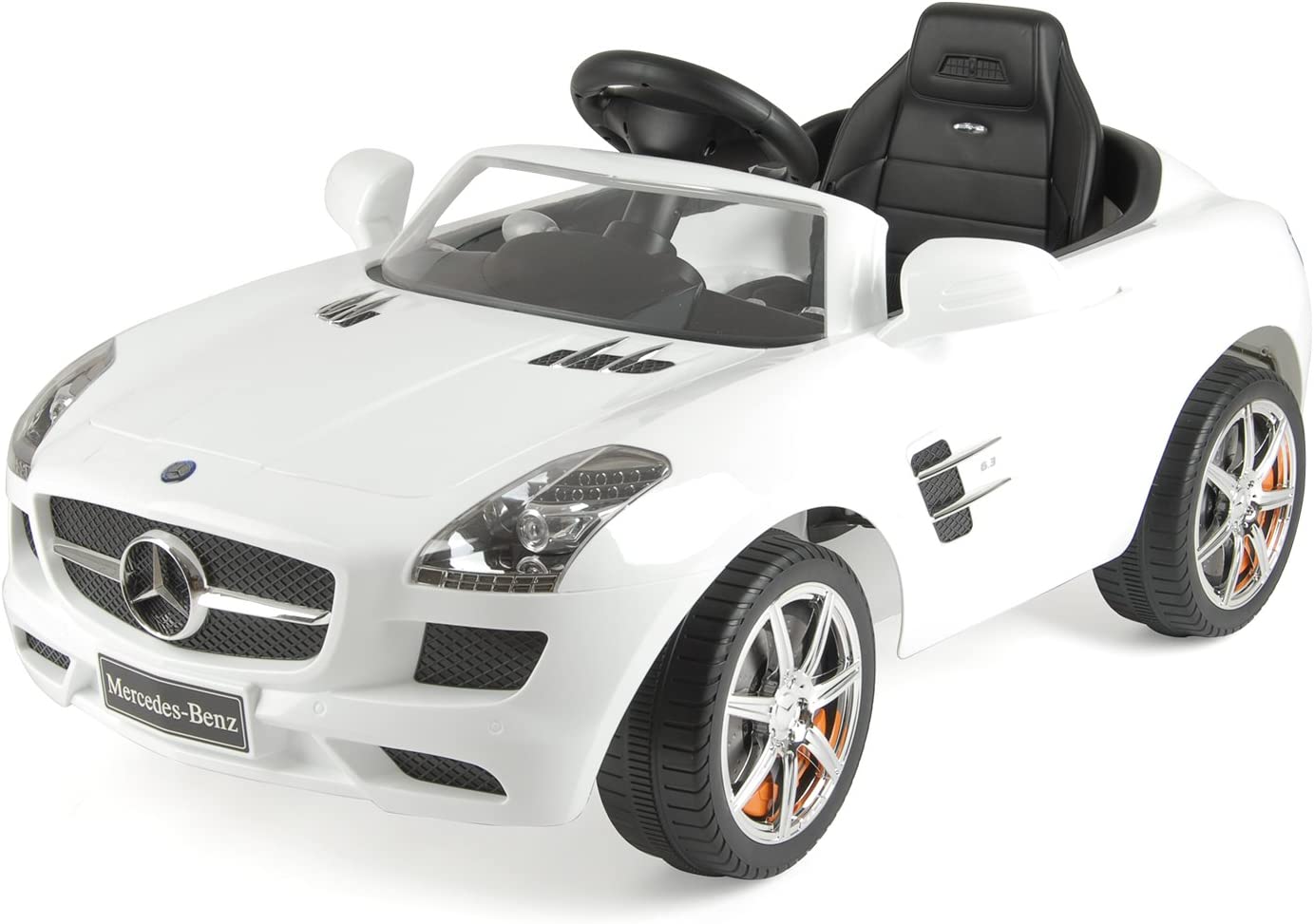 Mercedes-Benz Electric Ride On Car with LED Headlights and MP3 Connection | White | Age : 3 Years +