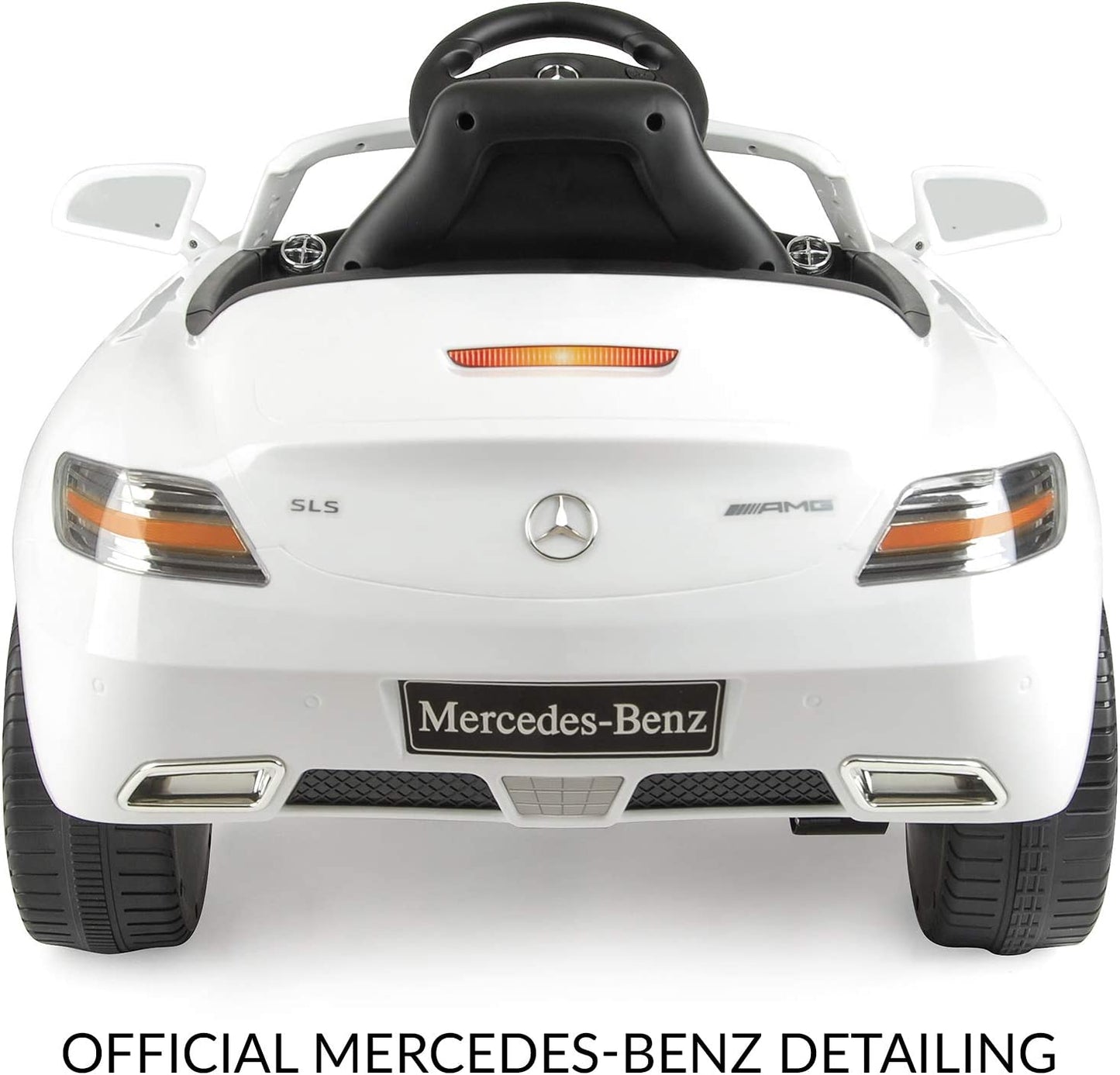 Mercedes-Benz Electric Ride On Car with LED Headlights and MP3 Connection | White | Age : 3 Years +