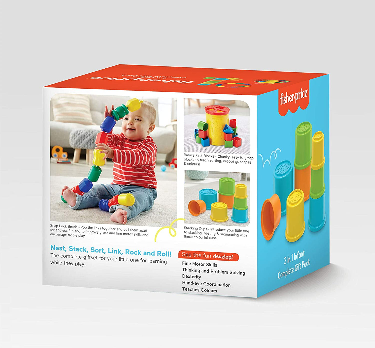 Buy Fisher Price 3-in-1 Infant Complete Gift Pack online at Best Price in India from kiddiewonderland.in. Explore Fast and free delivery across India with special discount offers. 