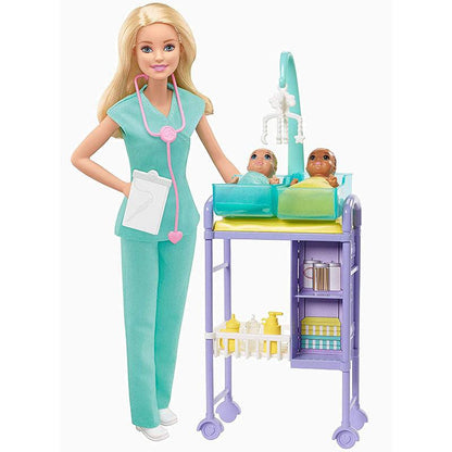 Barbie Baby Doctor Playset with Blonde Doll | Age :  3 Years + by Mattel