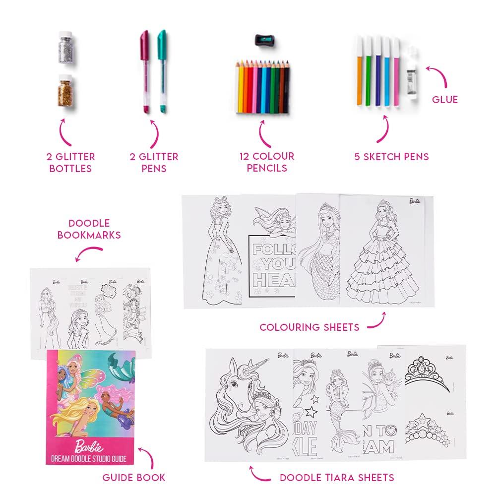 Barbie Dream Doodle Studio - Doodle Activity Kit | Age :  7 Years + by Mattel