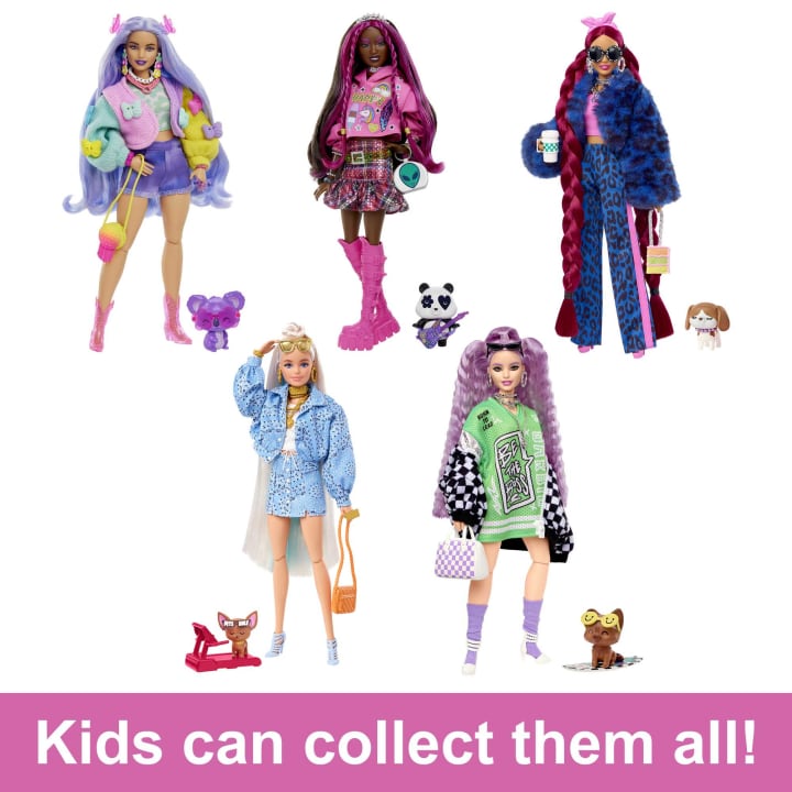 Barbie Doll And Accessories, Barbie Extra Doll With Pet Chihuahua | Age :  3 Years + by Mattel